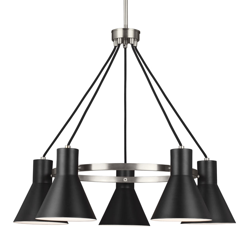 Generation Lighting 3141305-962 Towner Five Light Chandelier, Brushed Nickel Alternate Image.jpg