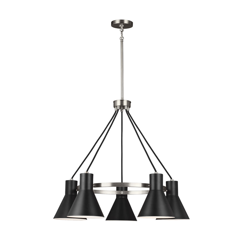 Generation Lighting 3141305-962 Towner Five Light Chandelier, Brushed Nickel Main Image.jpg