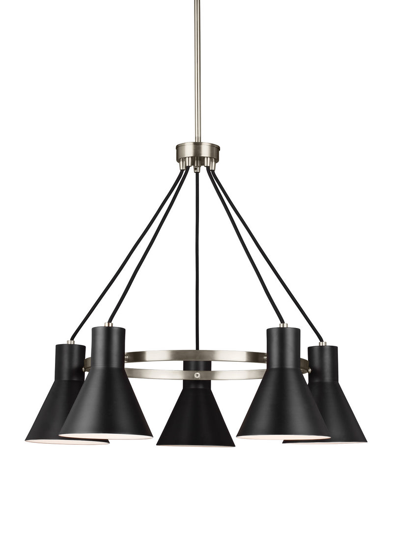 Generation Lighting 3141305EN3-962 Towner Five Light Chandelier, Brushed Nickel Main Image.jpg