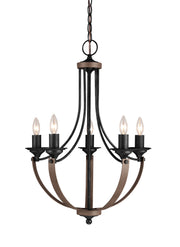 Generation Lighting 3280405EN-846 Corbeille Five Light Chandelier, Stardust Main Image.jpg