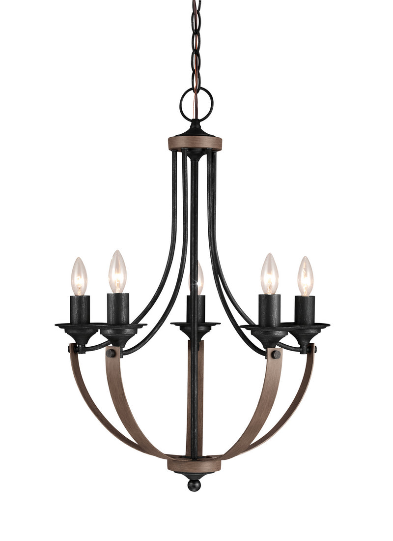 Generation Lighting 3280405EN-846 Corbeille Five Light Chandelier, Stardust Main Image.jpg