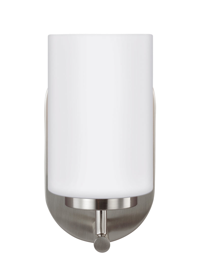 Generation Lighting 41160-962 Oslo One Light Wall / Bath Sconce, Brushed Nickel Main Image.jpg