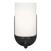 Generation Lighting 41160EN3-112 Oslo One Light Wall / Bath Sconce, Midnight Black Main Image.jpg