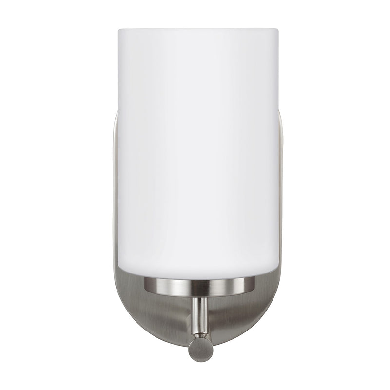 Generation Lighting 41160EN3-962 Oslo One Light Wall / Bath Sconce, Brushed Nickel Main Image.jpg