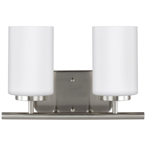 Generation Lighting 41161EN3-962 Oslo Two Light Wall / Bath, Brushed Nickel Main Image.jpg