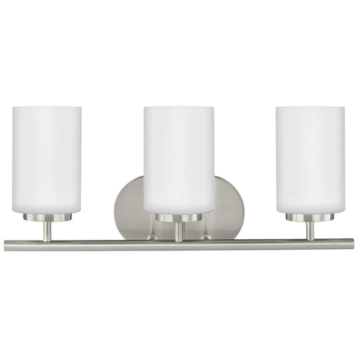 Generation Lighting 41162EN3-962 Oslo Three Light Wall / Bath, Brushed Nickel Main Image.jpg