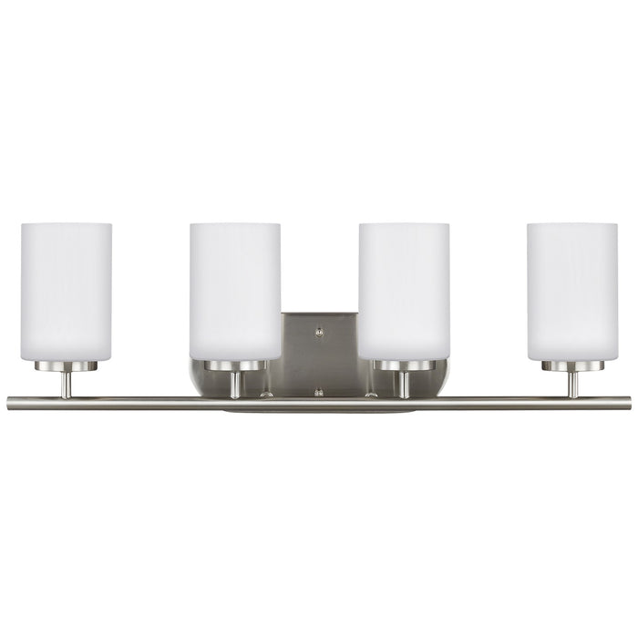 Generation Lighting 41163-962 Oslo Four Light Wall / Bath, Brushed Nickel Main Image.jpg