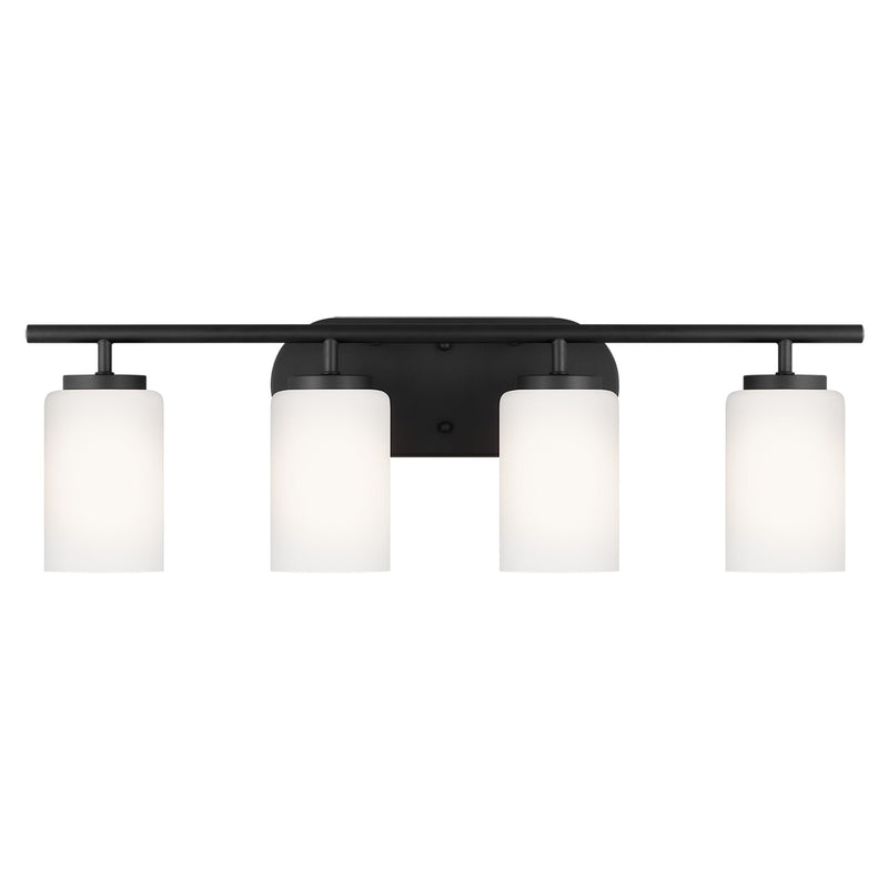 Generation Lighting 41163EN3-112 Oslo Four Light Wall/ Bath, Midnight Black Main Image.jpg