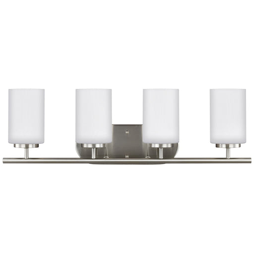 Generation Lighting 41163EN3-962 Oslo Four Light Wall / Bath, Brushed Nickel Main Image.jpg