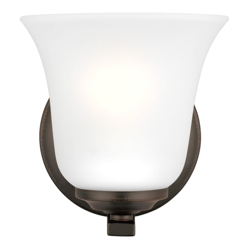 Generation Lighting 4139001-710 Emmons One Light Wall / Bath Sconce, Bronze Main Image.jpg