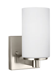 Generation Lighting 4139101-962 Hettinger One Light Wall / Bath Sconce, Brushed Nickel Main Image.jpg