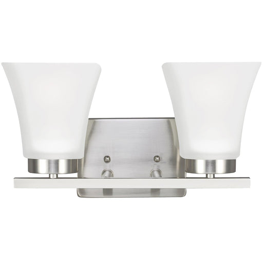 Generation Lighting 4411602EN3-962 Bayfield Two Light Wall / Bath, Brushed Nickel Main Image.jpg