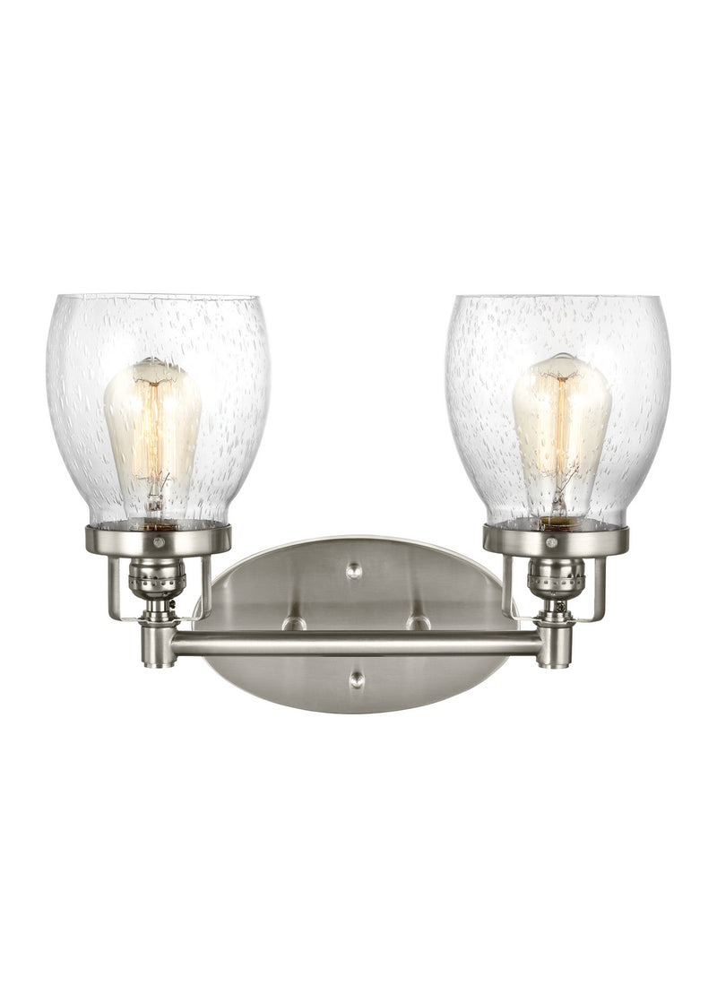 Generation Lighting 4414502-962 Belton Two Light Wall / Bath, Brushed Nickel Main Image.jpg