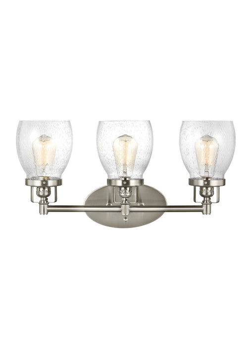 Generation Lighting 4414503-962 Belton Three Light Wall / Bath, Brushed Nickel Main Image.jpg