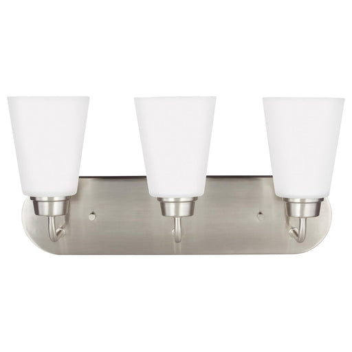 Generation Lighting 4415203EN3-962 Kerrville Three Light Wall / Bath, Brushed Nickel Main Image.jpg