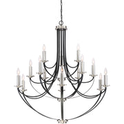 Quoizel ANA5015K Alana 15 Light Chandelier, Mystic Black Alternate Image.jpg