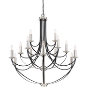 Quoizel ANA5015K Alana 15 Light Chandelier, Mystic Black Alternate Image 3.jpg