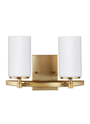 Generation Lighting 4424602-848 Alturas Two Light Wall / Bath, Satin Brass Main Image.jpg