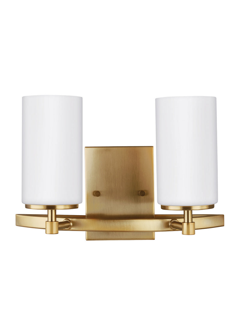 Generation Lighting 4424602EN3-848 Alturas Two Light Wall / Bath, Satin Brass Main Image.jpg