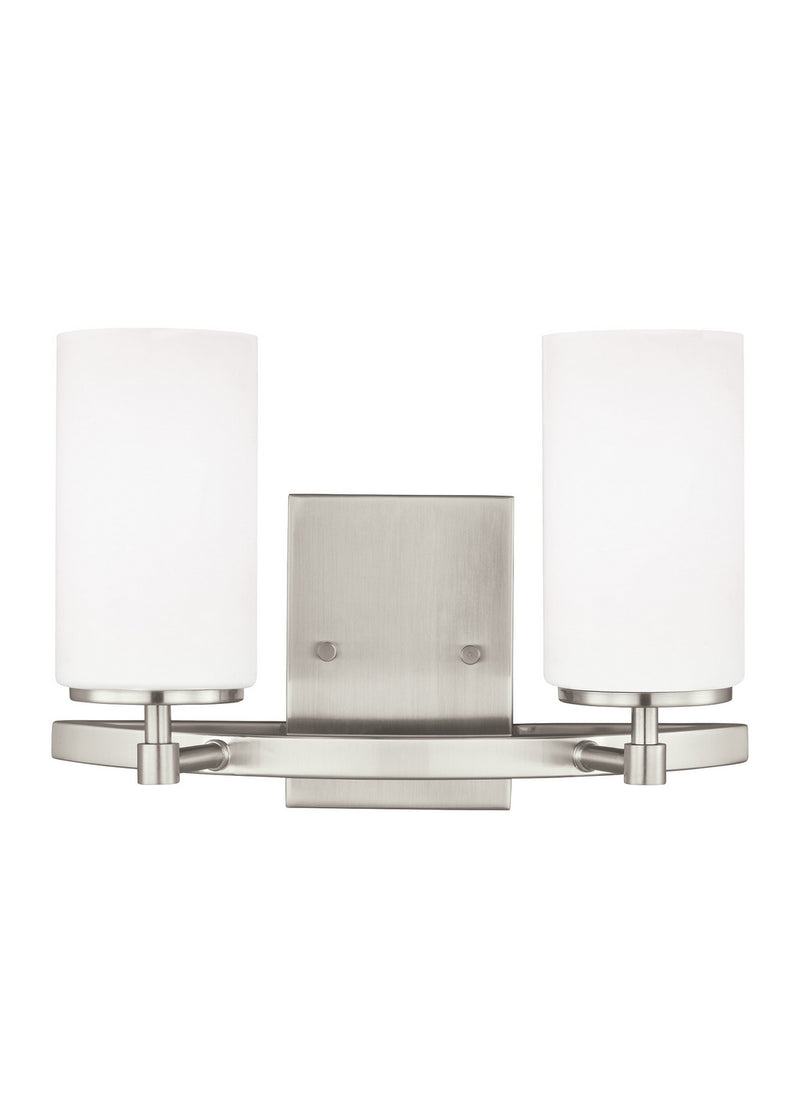 Generation Lighting 4424602EN3-962 Alturas Two Light Wall / Bath, Brushed Nickel Main Image.jpg
