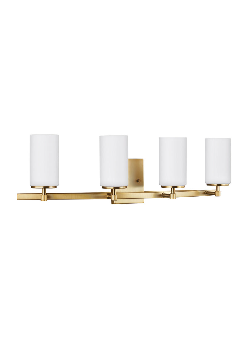 Generation Lighting 4424604-848 Alturas Four Light Wall / Bath, Satin Brass Alternate Image.jpg