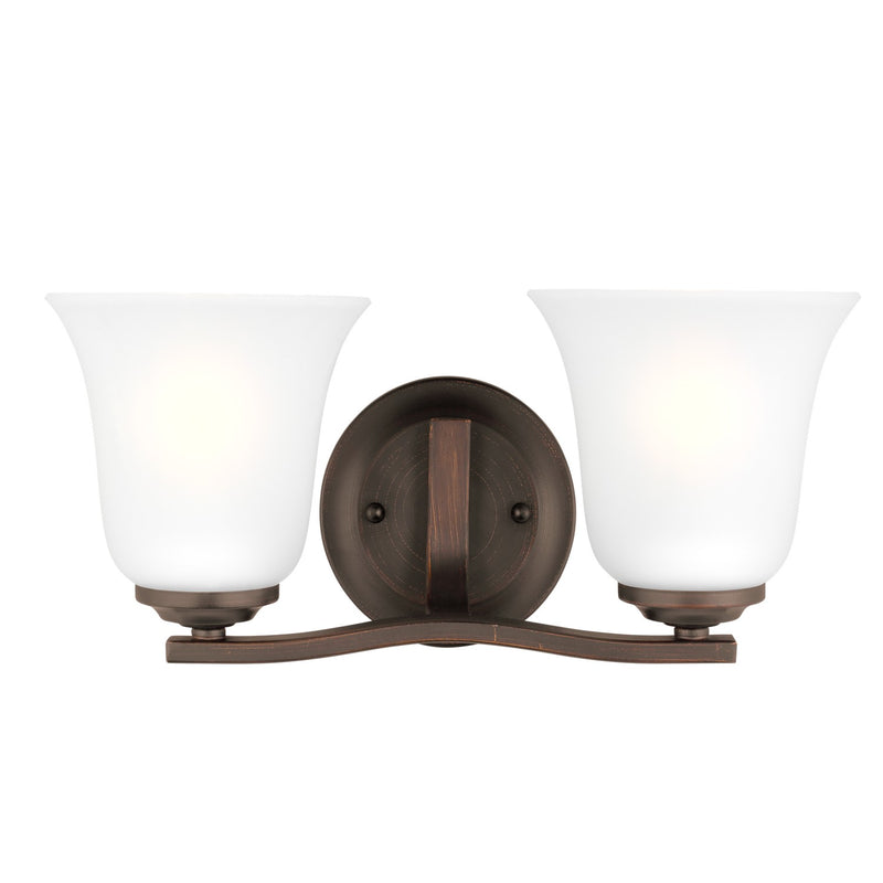 Generation Lighting 4439002EN3-710 Emmons Two Light Wall / Bath, Bronze Main Image.jpg