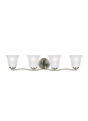 Generation Lighting 4439004-962 Emmons Four Light Wall / Bath, Brushed Nickel Main Image.jpg