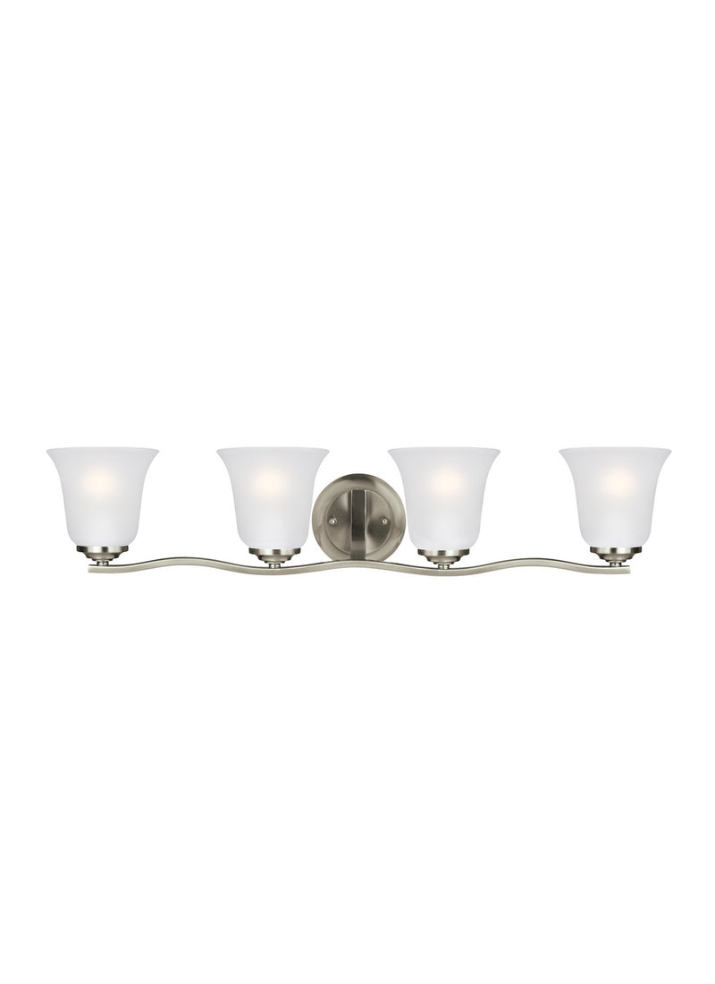 Generation Lighting 4439004-962 Emmons Four Light Wall / Bath, Brushed Nickel Main Image.jpg