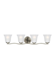 Generation Lighting 4439004EN3-962 Emmons Four Light Wall / Bath, Brushed Nickel Main Image.jpg