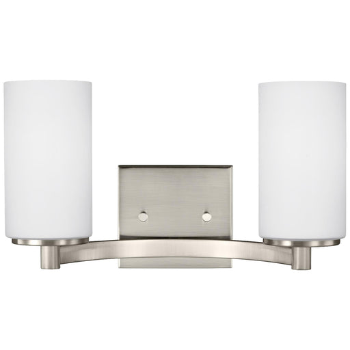 Generation Lighting 4439102-962 Hettinger Two Light Wall / Bath, Brushed Nickel Main Image.jpg