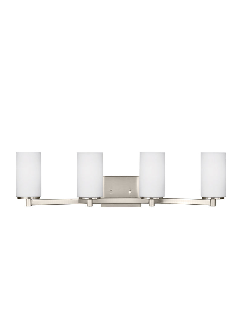 Generation Lighting 4439104-962 Hettinger Four Light Wall / Bath, Brushed Nickel Main Image.jpg