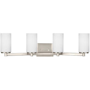 Generation Lighting 4439104EN3-962 Hettinger Four Light Wall / Bath, Brushed Nickel Main Image.jpg