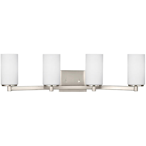 Generation Lighting 4439104EN3-962 Hettinger Four Light Wall / Bath, Brushed Nickel Main Image.jpg