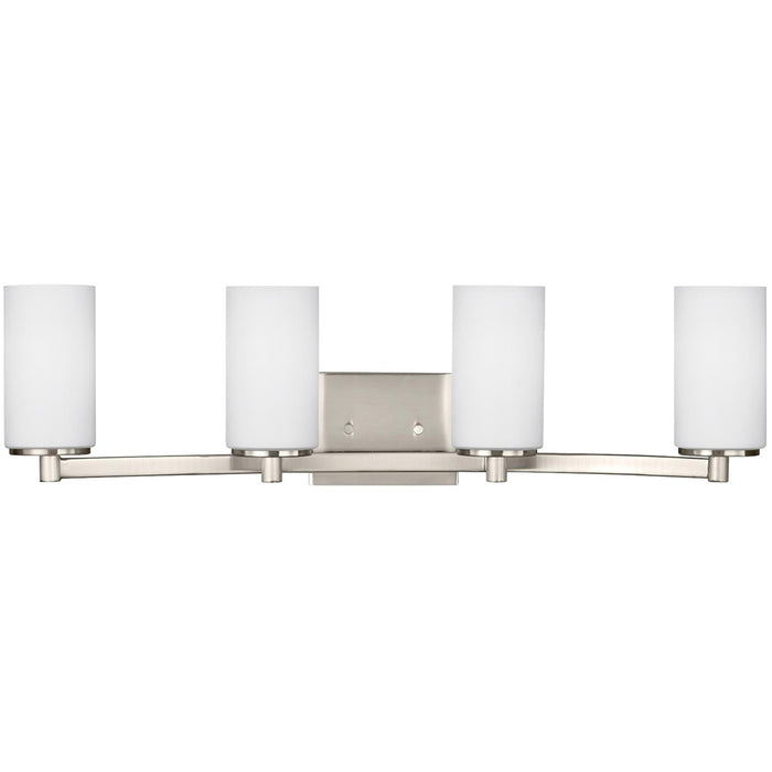 Generation Lighting 4439104EN3-962 Hettinger Four Light Wall / Bath, Brushed Nickel Main Image.jpg