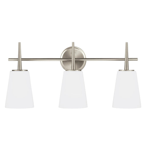 Generation Lighting 4440403EN3-962 Driscoll Three Light Wall / Bath, Brushed Nickel Main Image.jpg