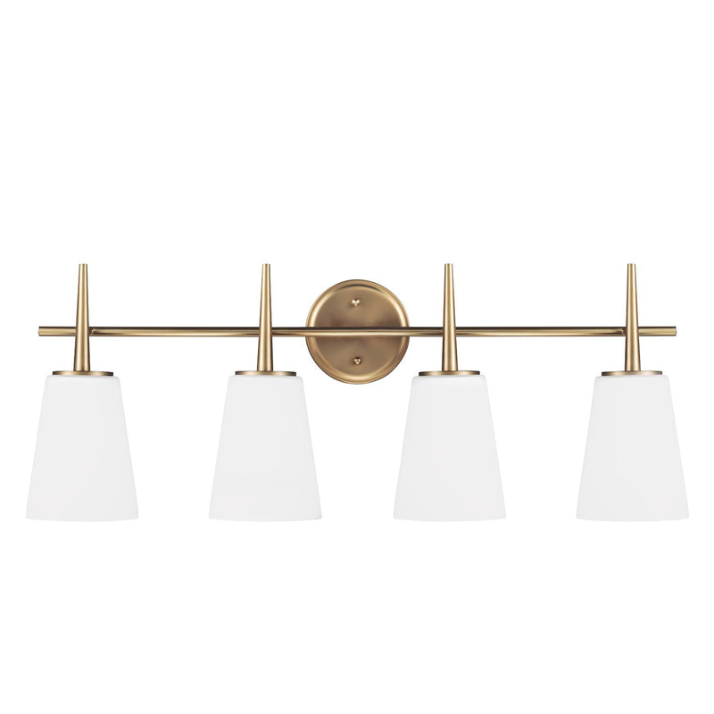 Generation Lighting 4440404EN3-848 Driscoll Four Light Wall / Bath, Satin Brass Main Image.jpg