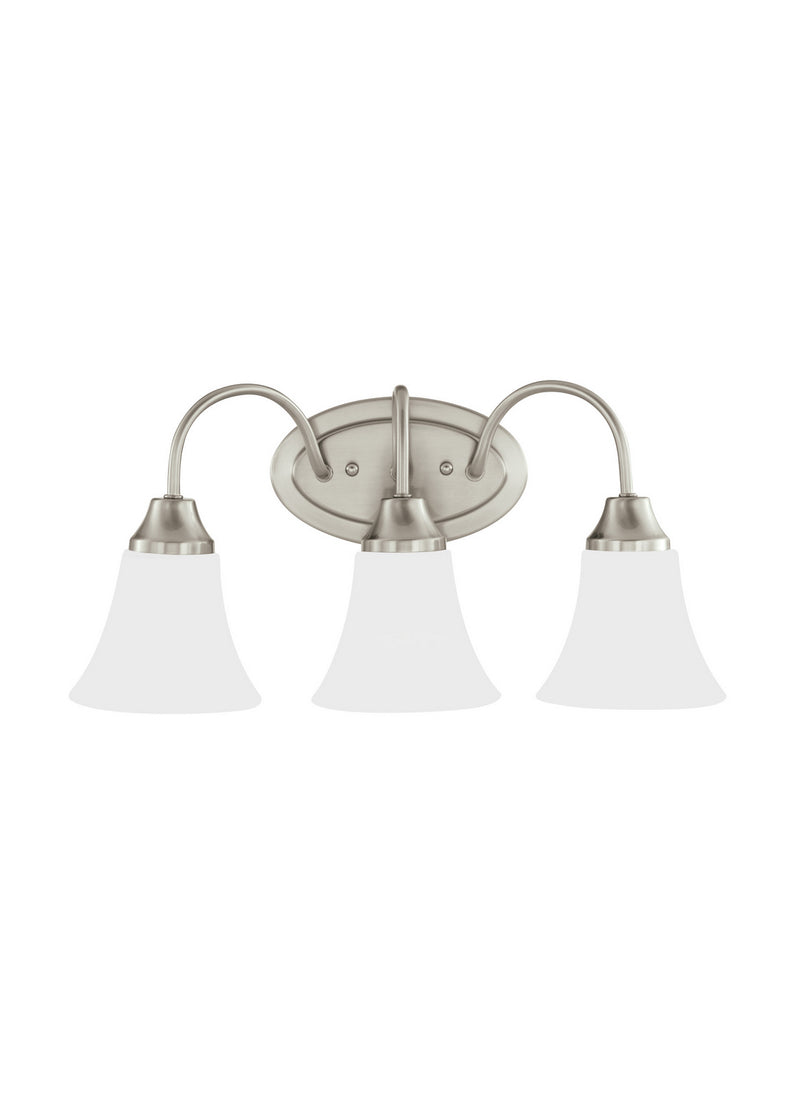 Generation Lighting 44807EN3-962 Holman Three Light Wall / Bath, Brushed Nickel Main Image.jpg