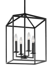 Generation Lighting 5115004EN-112 Perryton Four Light Hall / Foyer, Midnight Black Alternate Image.jpg