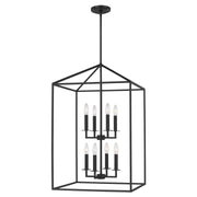 Generation Lighting 5115008EN-112 Perryton Eight Light Hall / Foyer, Midnight Black Main Image.jpg