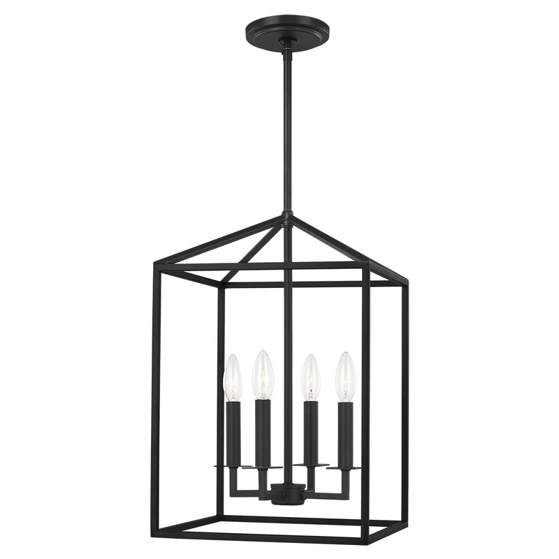 Generation Lighting 5215004EN-112 Perryton Four Light Hall / Foyer, Midnight Black Main Image.jpg
