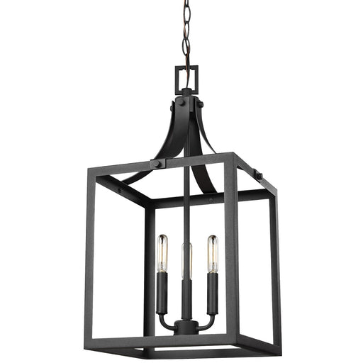 Generation Lighting 5240603-12 Labette Three Light Hall / Foyer Pendant, Black Main Image.jpg