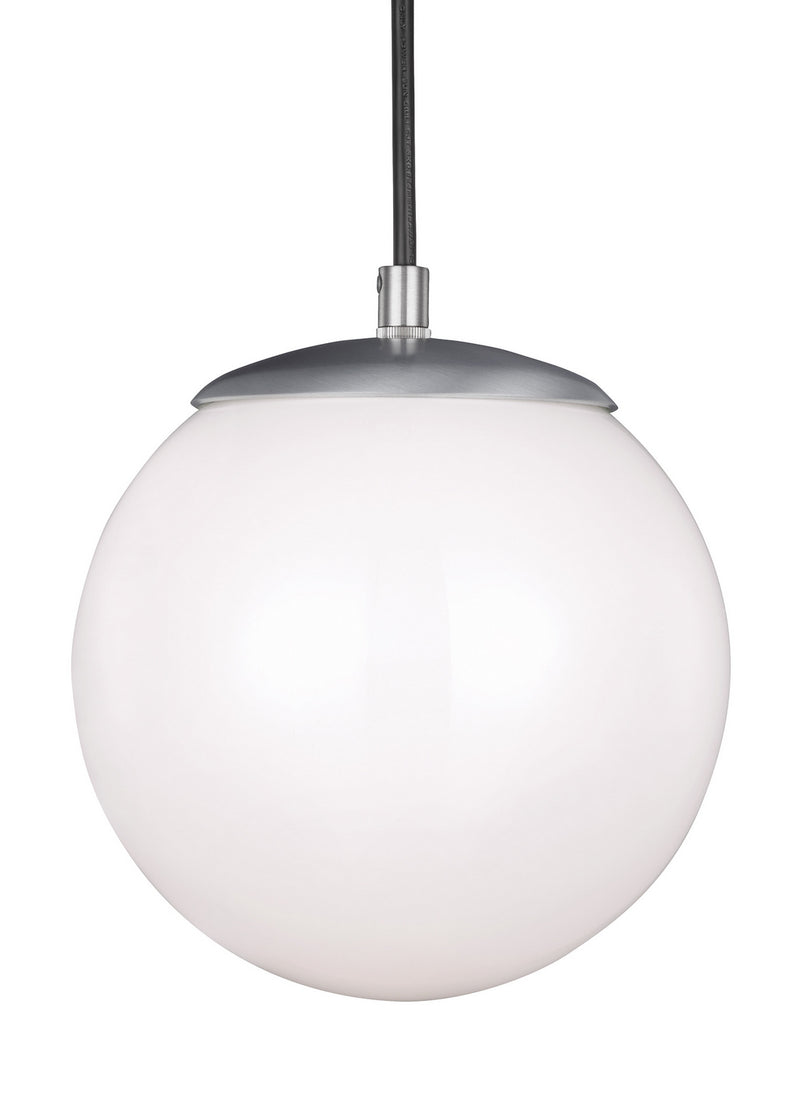 Visual Comfort Studio 6018EN3-04 Leo - Hanging Globe One Light Pendant, Satin Aluminum Main Image.jpg