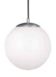 Visual Comfort Studio 6020EN3-04 Leo - Hanging Globe One Light Pendant, Satin Aluminum Main Image.jpg