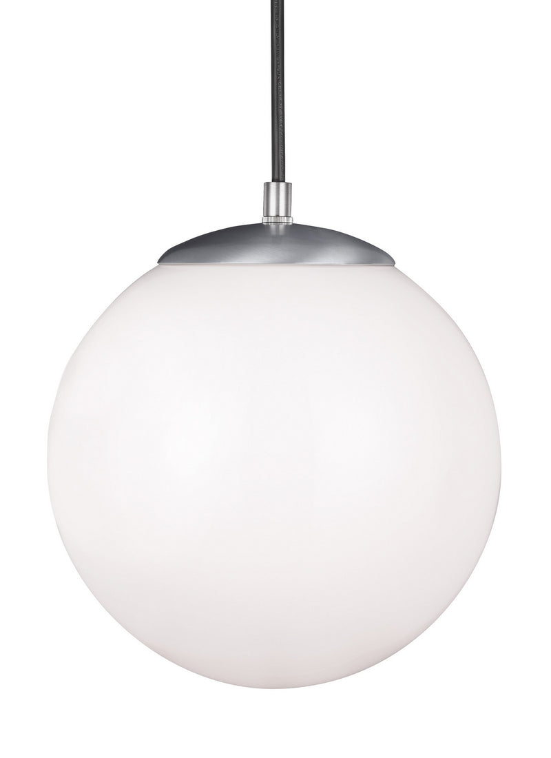 Visual Comfort Studio 6020EN3-04 Leo - Hanging Globe One Light Pendant, Satin Aluminum Main Image.jpg