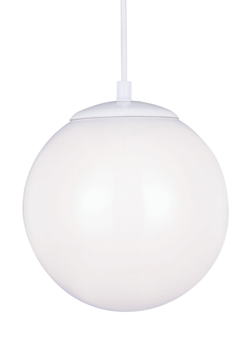 Visual Comfort Studio 6020EN3-15 Leo - Hanging Globe One Light Pendant, White Main Image.jpg