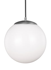 Visual Comfort Studio 6022-04 Leo - Hanging Globe One Light Pendant, Satin Aluminum Main Image.jpg