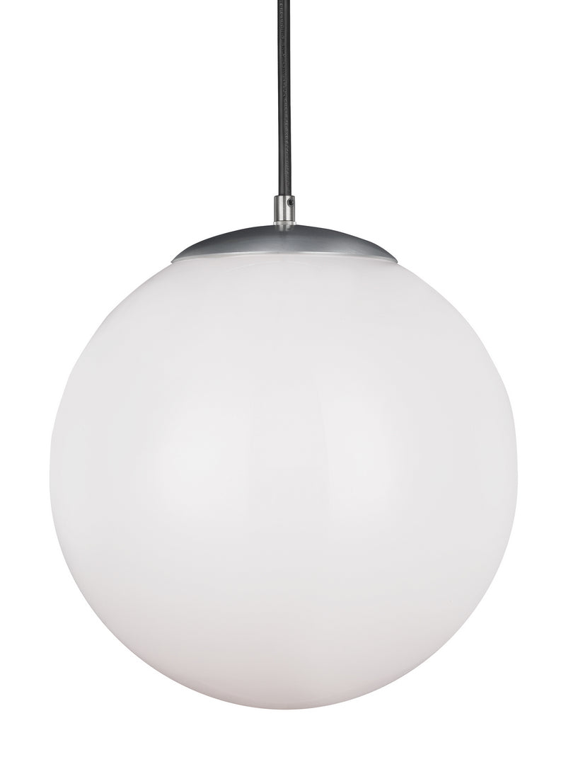 Visual Comfort Studio 6024-04 Leo - Hanging Globe One Light Pendant, Satin Aluminum Main Image.jpg