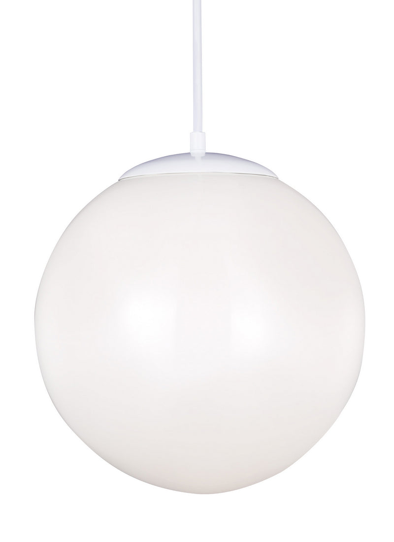 Visual Comfort Studio 6024EN3-15 Leo - Hanging Globe One Light Pendant, White Main Image.jpg