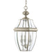 Generation Lighting 6039EN-965 Lancaster Three Light Outdoor Pendant, Antique Brushed Nickel Main Image.jpg