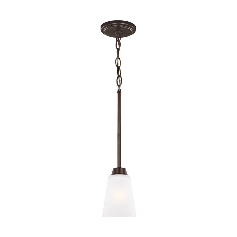 Generation Lighting 6115201EN3-710 Kerrville One Light Mini-Pendant, Bronze Main Image.jpg